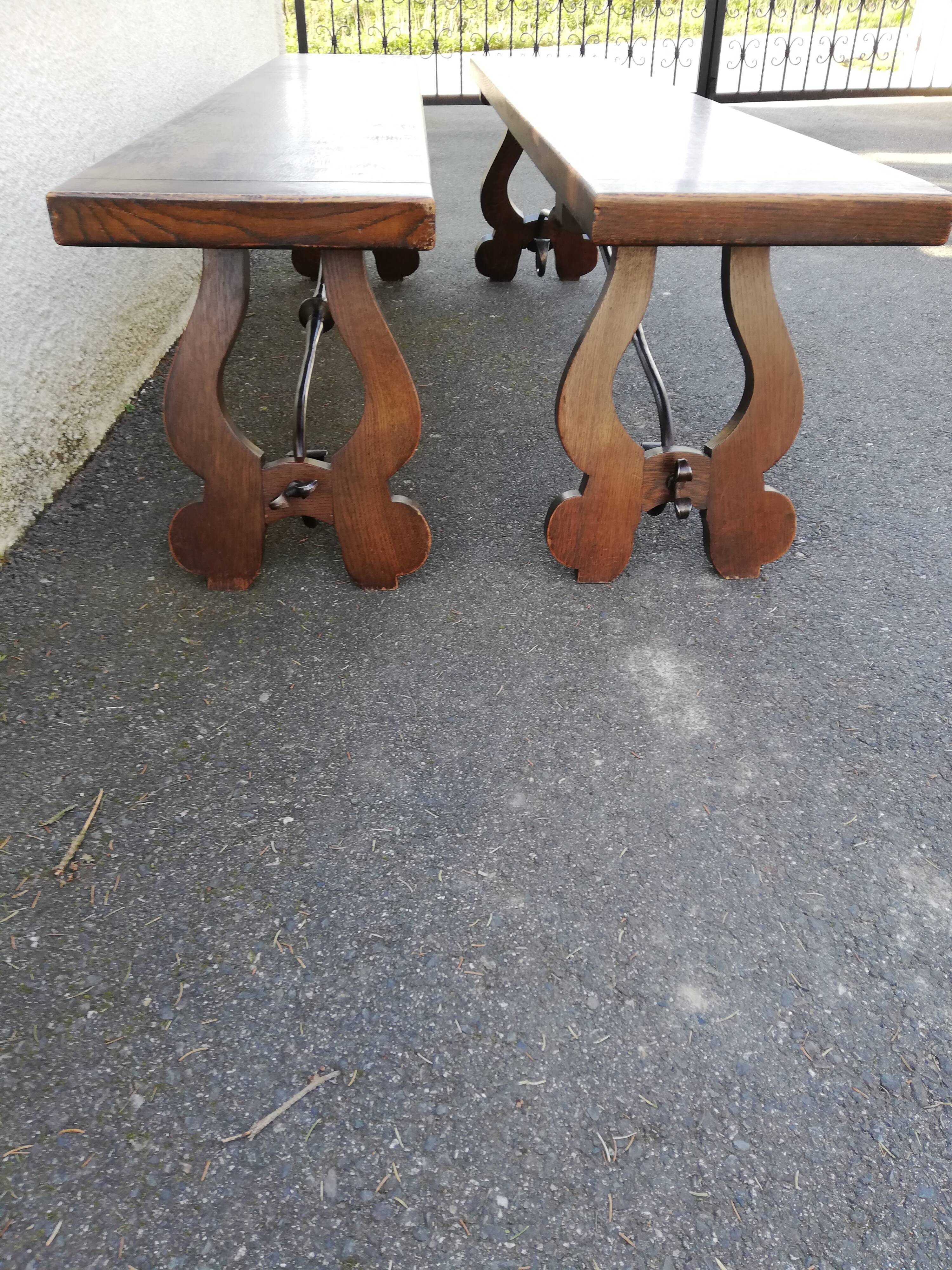 Pair of benches