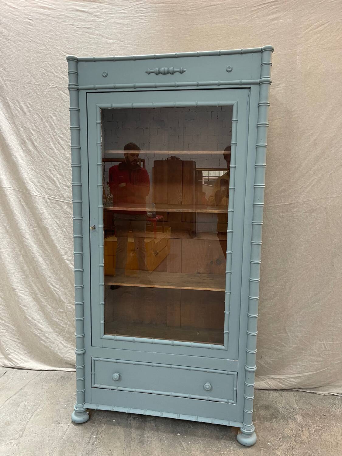 Napoleon III bamboo bookcase