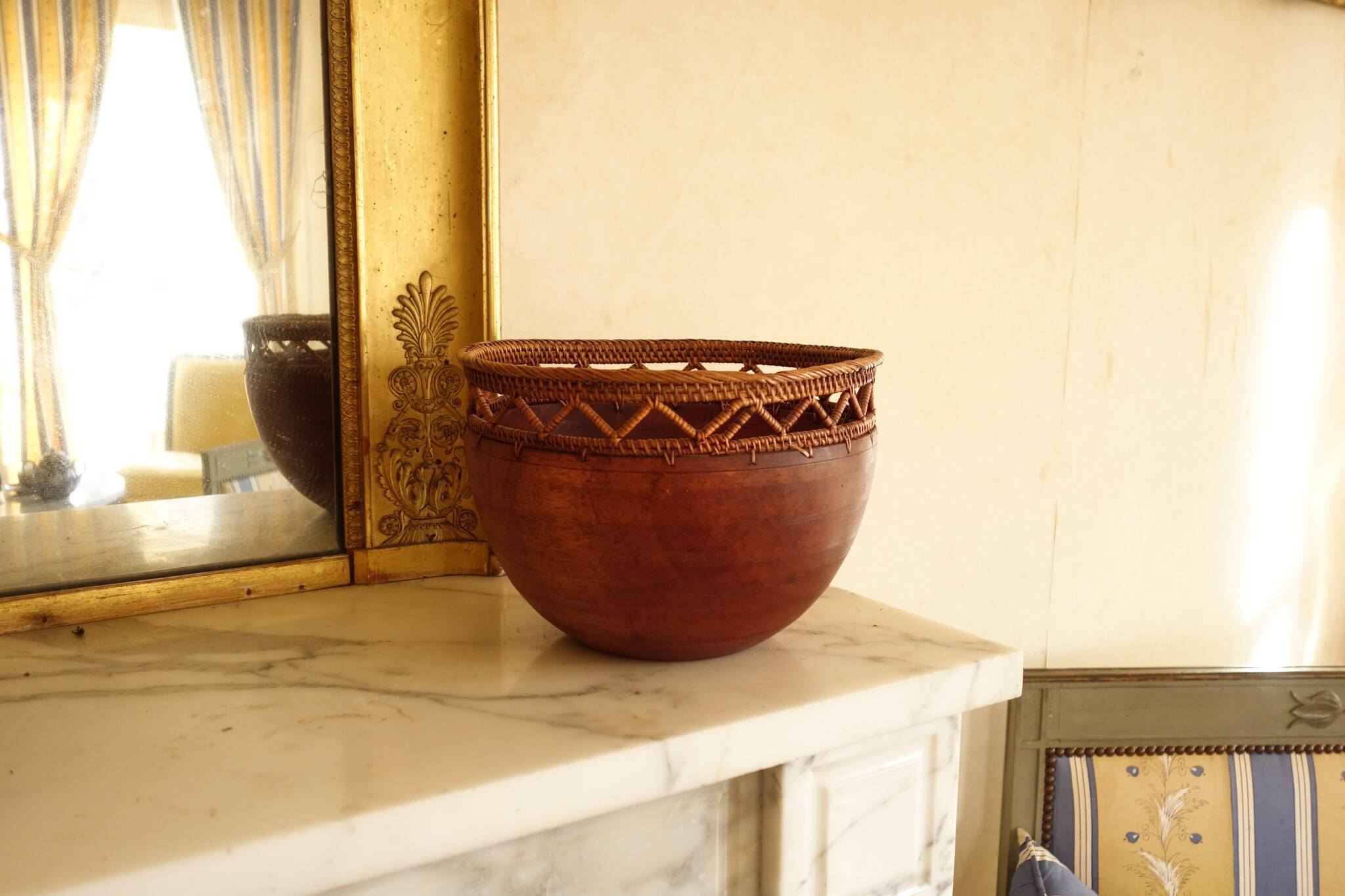 Wooden Cup and Basketwork – Handmade African Crafts