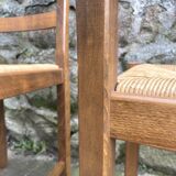 6 straw chairs 1960