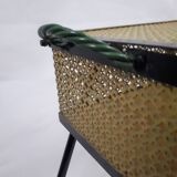 metal seamstress style vintage 1960 yellow and black