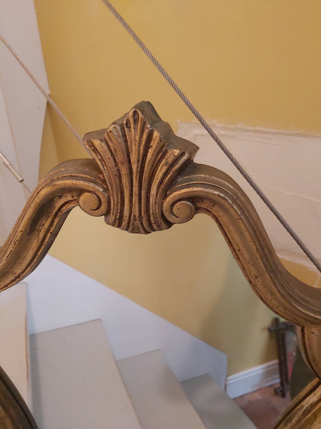 Baroque golden mirror