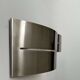 Pair of vintage wall lights, brushed metal, France 1980.