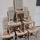 6 chaises peintes milieu du 20eme siècle