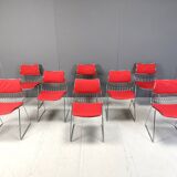 Set of 8 dining chairs by Rudi Verelst for Novalux, 1970s