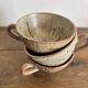 Set of 3 vintage speckled stoneware mugs