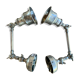 Paire de lampes articulées double bras de la marque chehoma