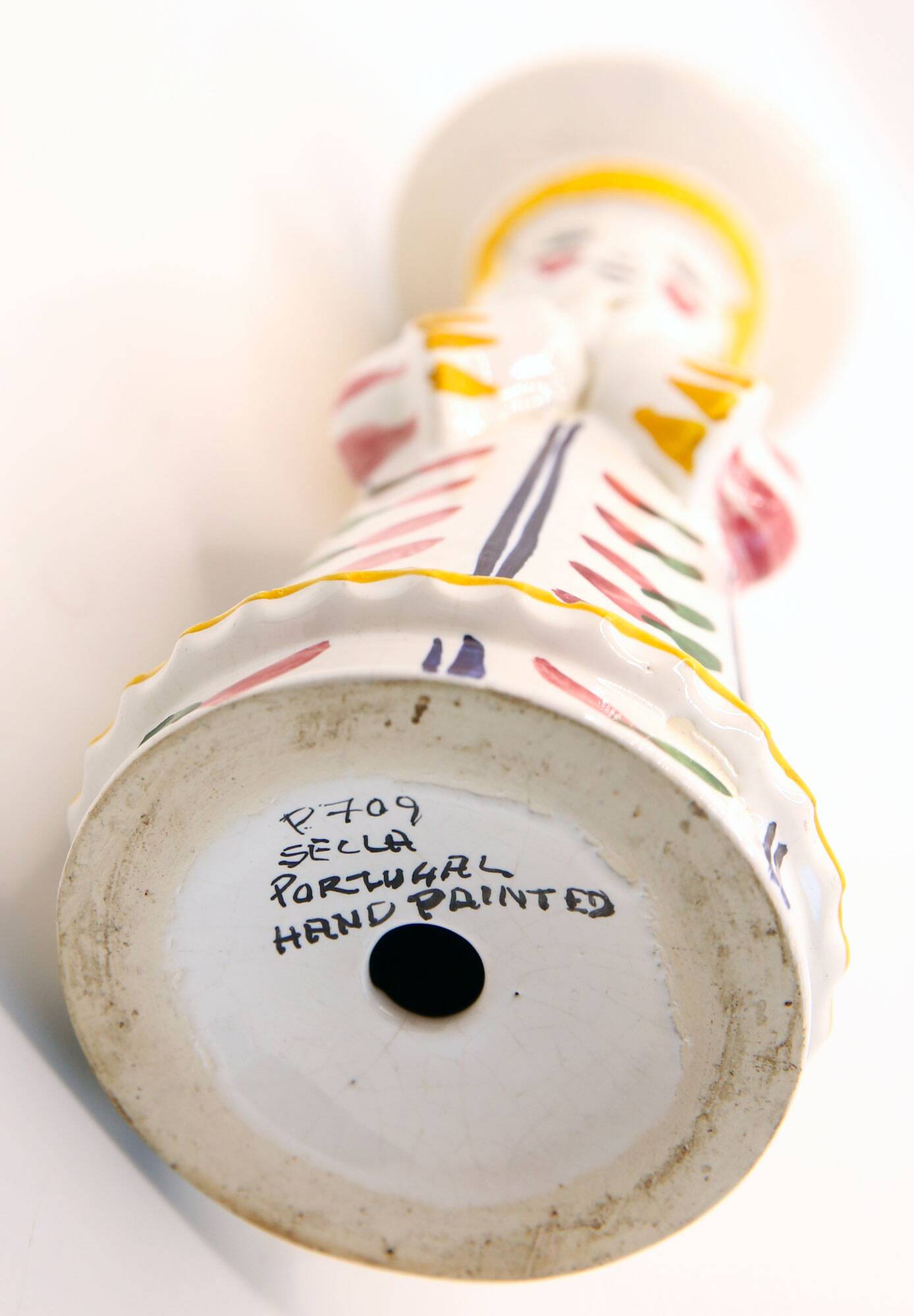 Angel slip candle holder from Secla Portugal