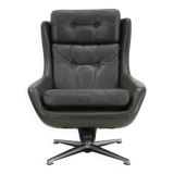 Midcentury Swivel Rocking Armchair, Peem, Finland, 1970s