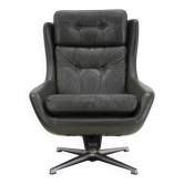 Midcentury Swivel Rocking Armchair, Peem, Finland, 1970s