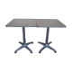 2 outdoor aluminum bistro tables garden terrace