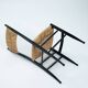Chaises italiennes Chiavari en hêtre et paille noires, années 1950