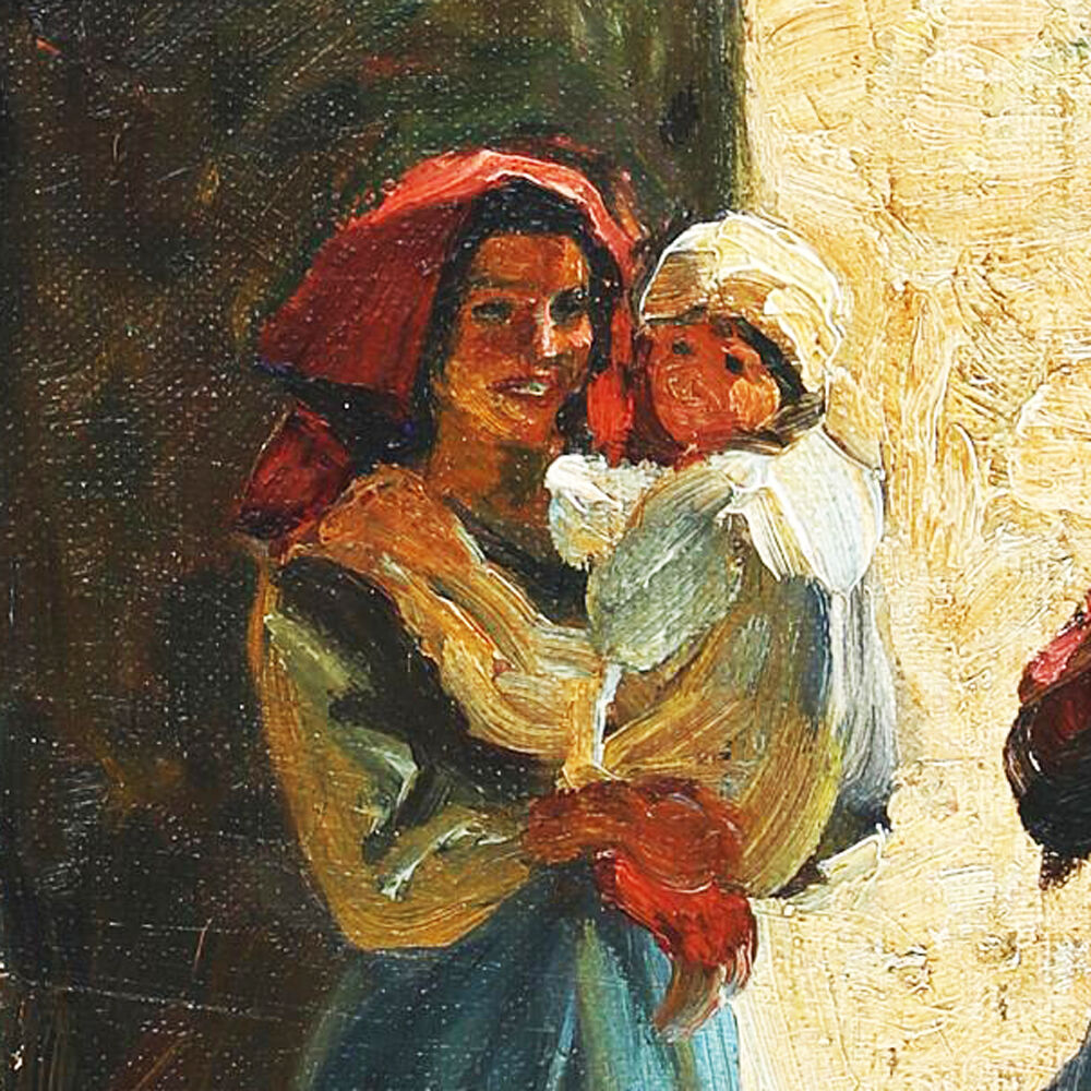 Painting, Anticoli' by Emil Krause (Danish, 1871 - 1945)