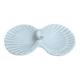 Vintage shell-shaped porcelain white aperitif display stand