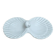 Vintage shell-shaped porcelain white aperitif display stand