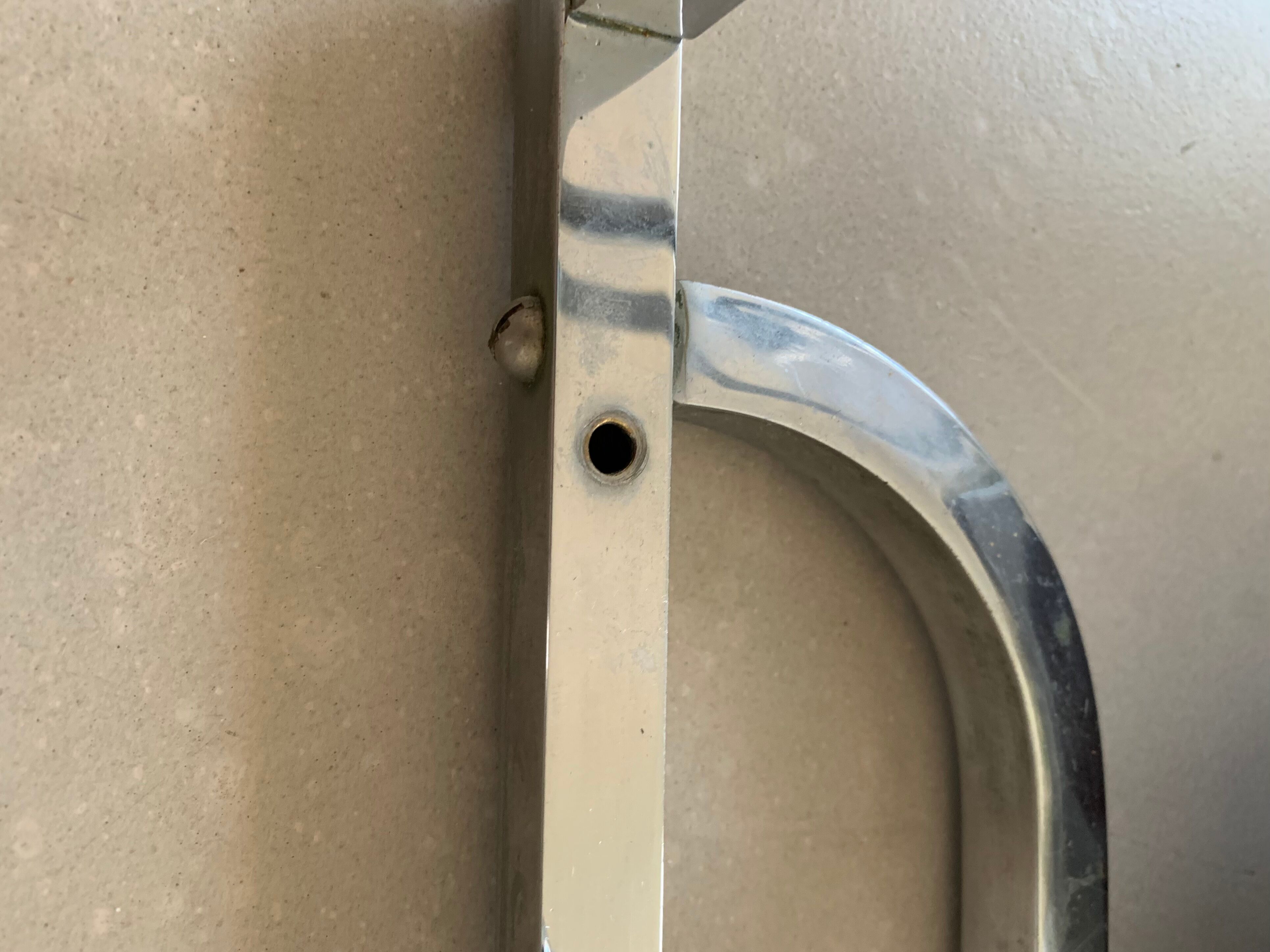 Old art deco-style wall mirror 63x33cm