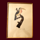 Toucan - 19th century watercolour original drawing