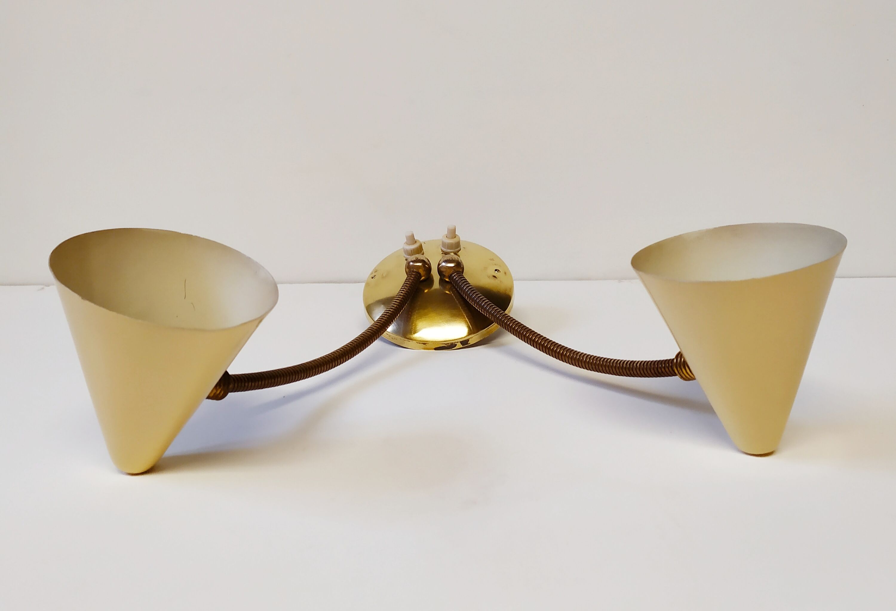 Beige Arredoluce wall lamp from the 1950s