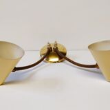 Arredoluce beige wall lights,1950s.