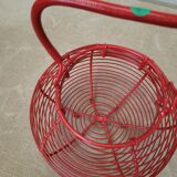 Panier salade œufs rouge ancien