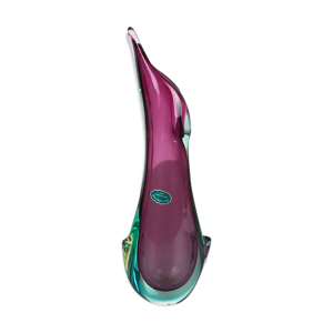 Vase en verre de Murano italie années 1970