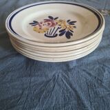 Assiettes plates porcelaine opaque HBCM