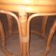 Small low bamboo table