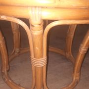 Small low bamboo table
