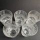 5 Whiskey glasses – Cut crystal