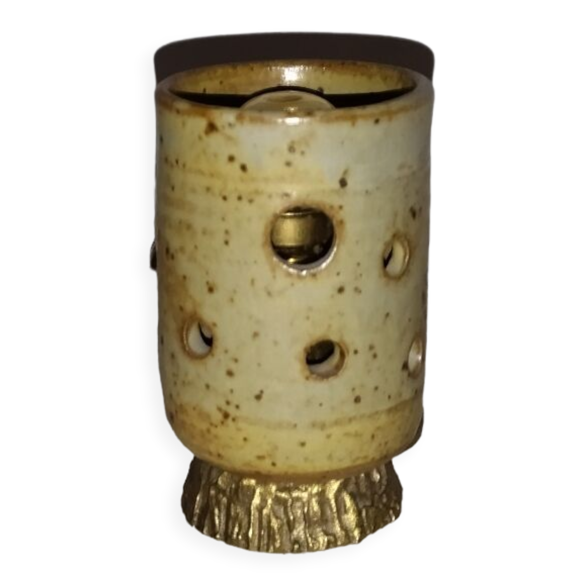 Night light 50s stoneware and bronze