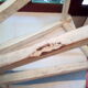 Wooden workshop top stool