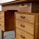 Midcentury Alfred Cox Desk In Walnut And Brass.