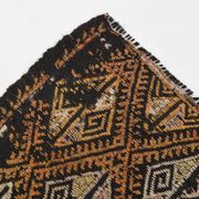 Tapis Kilim vintage marron foncé 5x7, 153x202 cm