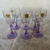 Vintage Lilac crystal cups