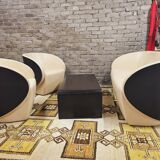 80's sofa armchair coffee table set