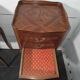 Pair of Louis XV style bedside tables in marquetry.