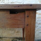 Oak farmhouse table two drawers