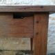 Oak farmhouse table two drawers