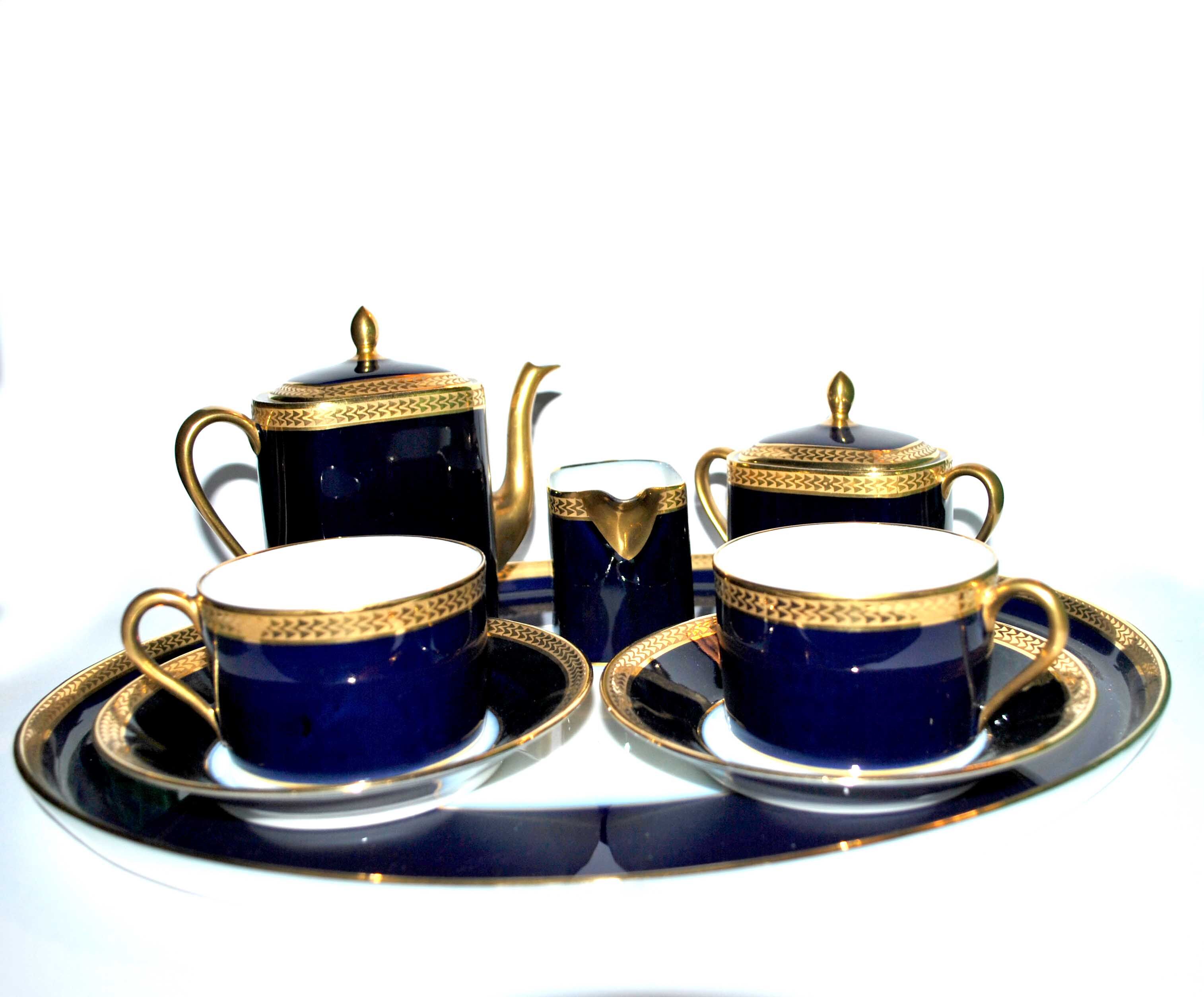 Service à café en porcelaine de limoges