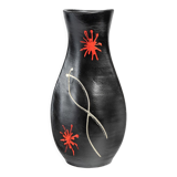Vase en terre cuite peint, design 1950-1960