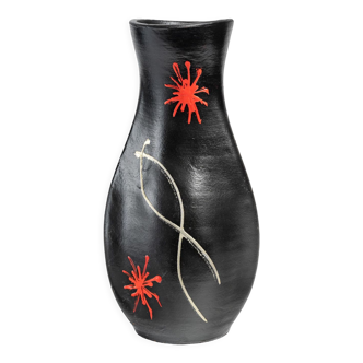 Painted terracotta vase, design 1950-1960