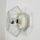 White Flush Light or Wall Lamp by Glashütte Limburg