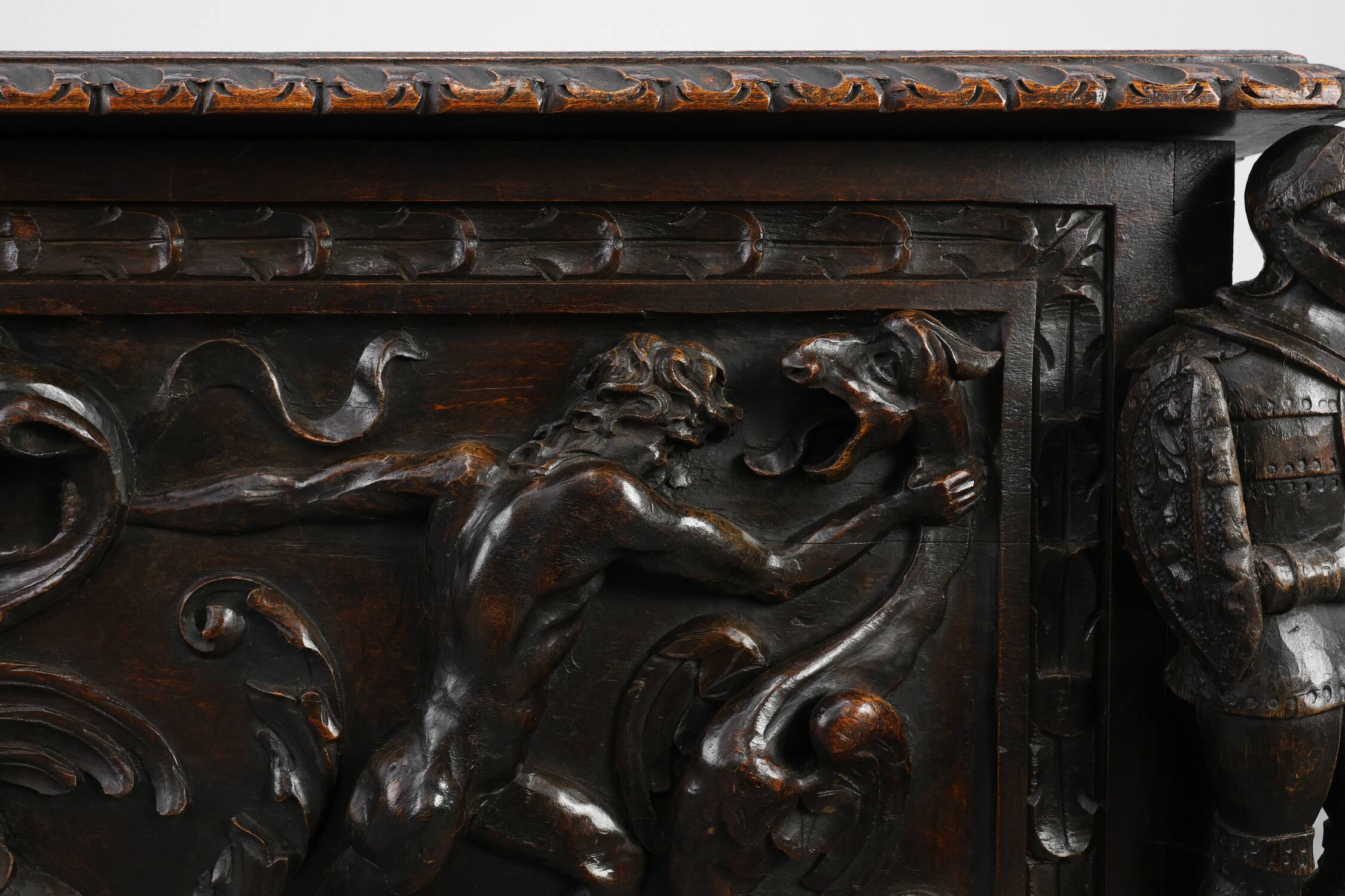 French Neo‑Renaissance Oak Blanket Chest, 19th Century