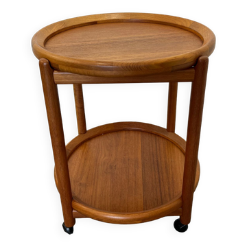 Serving trolley in teak with removable trays from Sika Møbler, 1960s