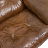 Maison De Sede. Two-seater sofa in buffalo leather. 1970s.