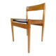 Lot de 6 chaises de salle à manger - Modèle PJ 3-2 - Teck et cuir noir - Grete Jalk - P. Jeppesen - Années 1960