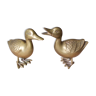Couple de canard en laiton
