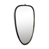 Mirror rear-view mirror free form and its matching coat hanger steel and brass