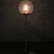 Space Age Bubble Glass and Brass Floor Lamp, Czechoslovakia, 1970s