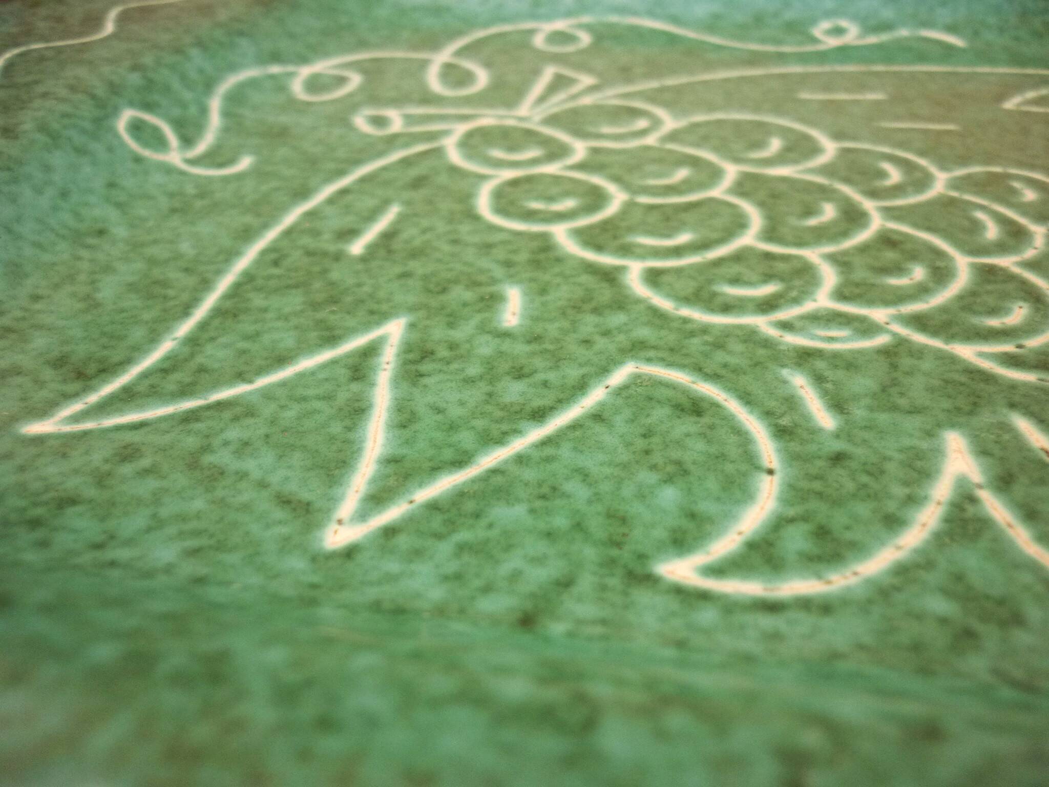 Square dish in glazed ceramic, scarified, signed Jacques Sagan Vallauris,